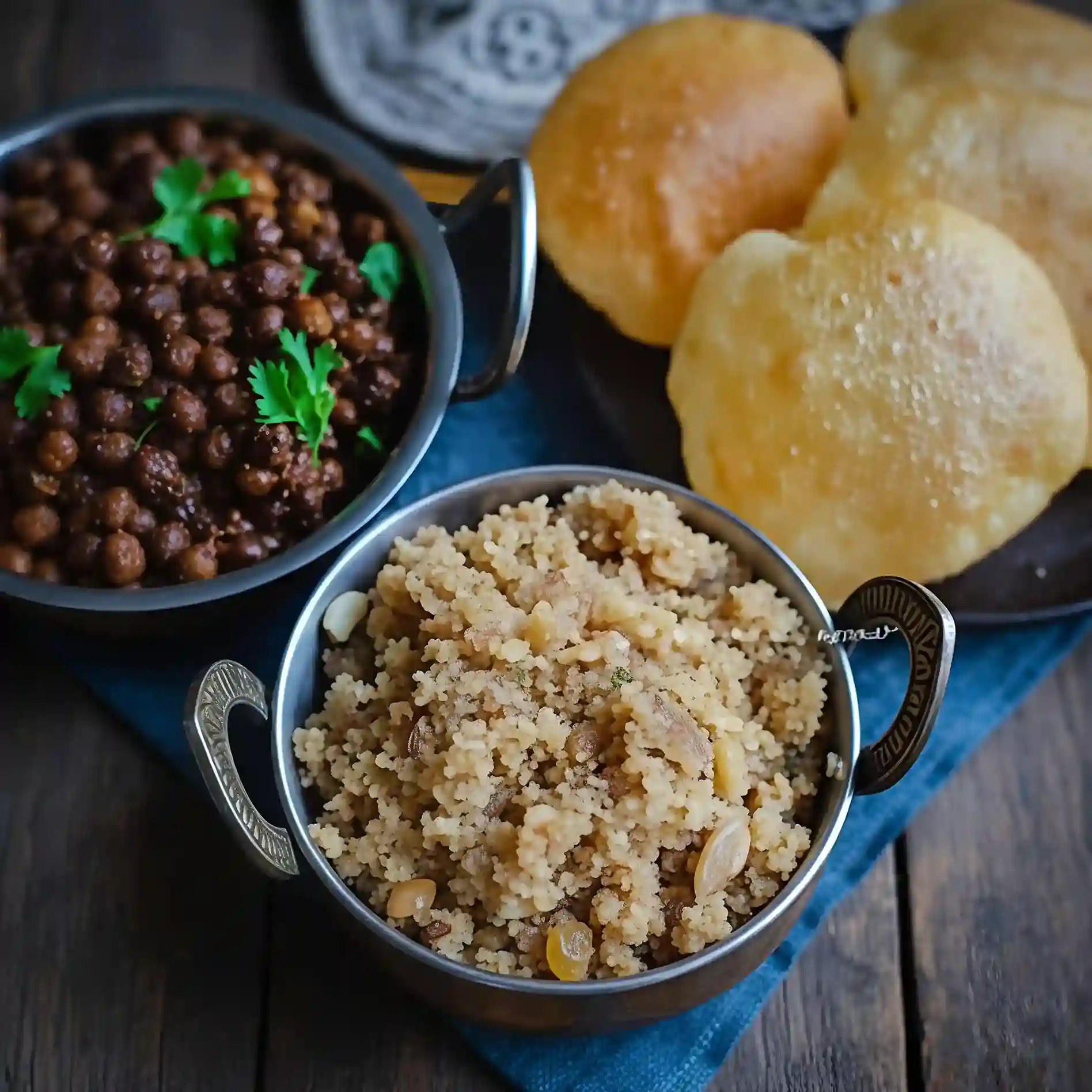 Laddu Puri Sabji Sawamani at Mehandipur Balaji Temple